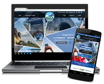 Walk Niagara Tours website design
